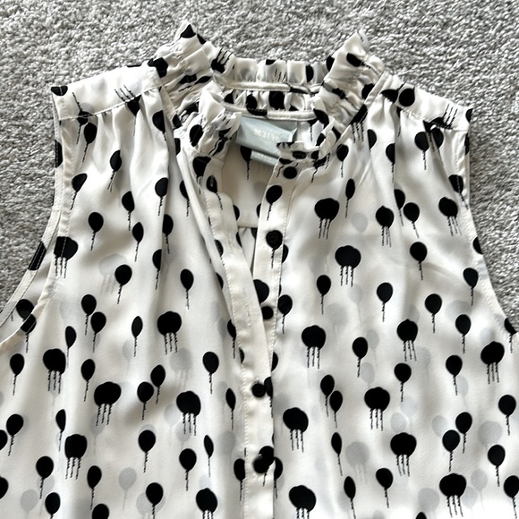 Anthropologie Maeve Balloon Print Blouse - Picture 3 of 5